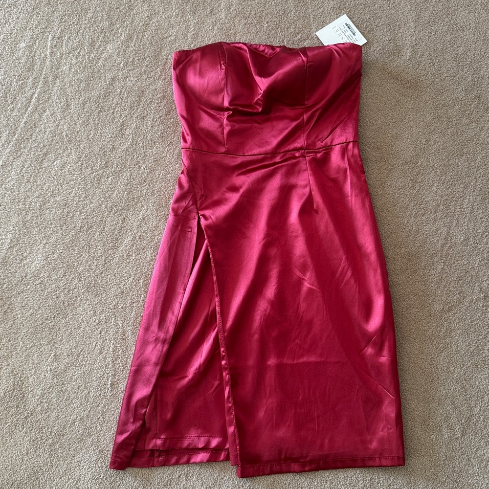 Meshki burgundy dress
